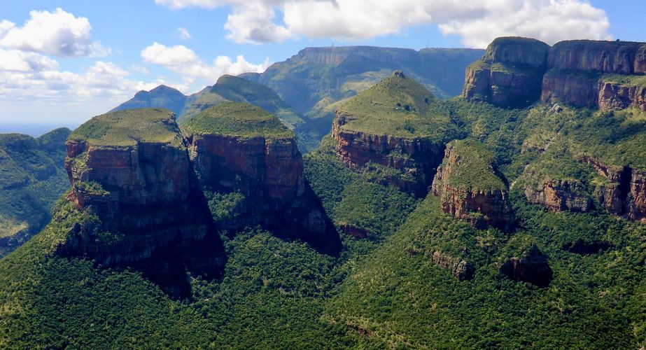 Three Rondavels bij de Panoramaroute